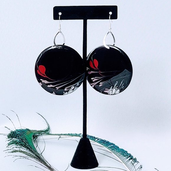 MBM Boutique Jewelry - 💞MBM Artist Series "Swept Hearts" Resin Earrings